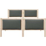  Okvir za krevet Tamno siva 135 x 190 cm tkanina | shoptok.hr