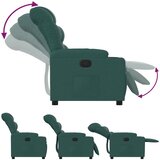  Naslonjač od tkanine tamnozeleni | shoptok.hr
