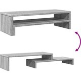  Stalak za monitor siva boja hrasta 54x22x15cm konstruirano drvo | shoptok.hr