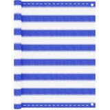 Balkonski zastor plavo-bijeli 90 x 400 cm HDPE | Eponuda.ba
