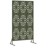  Zaslon za privatnost 100 x 50 x 180 cm Čelik Maslinastozelena | shoptok.hr