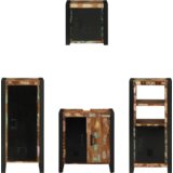 vidaXL Komplet pohištva za kopalnico 4 pcs Trden recikliran les | Shoptok.si