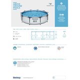 Bestway Max bazen za dvorište sa čeličnim ramom 305x76cm 56406 | ePonuda.com