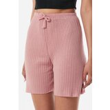 Dewberry 27145 Ribbed Drawstring Jersey Shorts-PINK | shoptok.hr