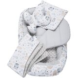 Medi Partners Cocoon in a 5-piece set (cocoon / insert / butterfly pillow / flat pillow / quilt 75x55) – Polana + gray Minky | ePonuda.com