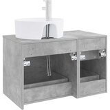 Set namještaja za kupaonicu 2 kom. Betonska siva 49,5 x 44,5 x 76 cm | Shoptok.si