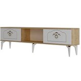 Hanah home tv polica violet sapphire oak white | ePonuda.com