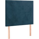  Uzglavlje tamnoplavo 80x5x118/128 cm baršunasto | shoptok.hr