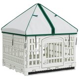  4-panelni ogradni igralište za pse s krovom 122 x 106 5 x 82 cm - s krovom i podlogom 122 x 106 5 x 82 cm | shoptok.hr