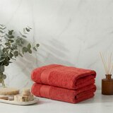  Lanes - Tile Red Tile Red Bath Towel Set (2 Pieces) Cene