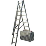 Krause-werk trodelna večnamenska aluminijasta lestev Corda 3x8 stopnic 033383 | Shoptok.si