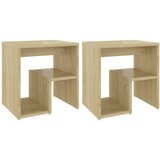 The Living Store Nočna omarica 2 kosa sonoma hrast 40x30x40cm iverna plošča - Nočna Omarica, (21420951) | Shoptok.si
