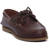Timberland Mokasini BOAT 2 EYE BURGUNDY Kostanjeva Cene