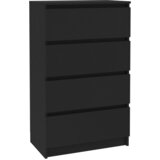 Maison Chic Komoda - Predalnik črna 60x35x98,5 cm konstruiran les, (21715845) Cene