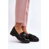 Laura Messi Women's Patent Loafers With Bow 2786 Black | Shoptok.si