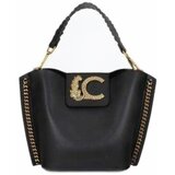 Lola Casademunt Ročne torbice Crossbody Bag With Chain Detail And Leop Črna Cene