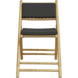  3-dijelni sklopivi bistro set s tamnosivim jastucima bambus | shoptok.hr