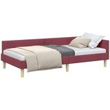 vidaXL Kotna postelja Drugo z vzglavjem vinsko rdeča 90 x 190 cm | Shoptok.si