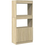  Visoka komoda boja hrasta 63x33x140 cm od konstruiranog drva | Shoptok.si