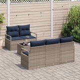 Set sofe 6 pcs Siva i mornarsko plava poliratan | shoptok.hr