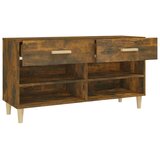 Ormarić za cipele dimljeni hrast 102x35x55 cm konstruirano drvo | shoptok.hr