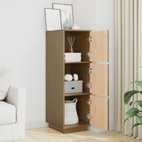  Visoka komoda boja meda 34 x 40 x 108,5 cm od masivne borovine | shoptok.hr