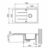 Franke 114.0285.168 BFG 611-78 pomivalno korito iz umetnega kamna | Shoptok.si