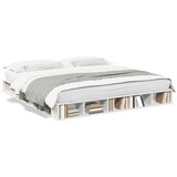 Maison Chic Posteljni okvir - Dvoposteljna postelja - Zakonska postelja bel 180x200 cm inženirski les-J2973, (21772106) | Shoptok.si