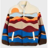 Sinsay Podstavljena half-zip majica s apstraktnim uzorkom | shoptok.hr