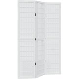  Sobna pregrada s 3 panela bijela od masivnog drva paulovnije 40 x 180 cm | Shoptok.si