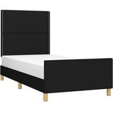  Okvir za krevet bez madraca crni 100x200 cm od tkanine | shoptok.hr