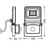 Osram LED reflektor sa senzorom ENDURA LED/10W/230V 4000K IP44 | Eponuda.com