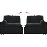  Modularni kauč s naslonom za ruke i jastucima crni 100 cm | shoptok.hr