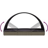  Vrtna postelja s streho siva 211x57x140 cm poli ratan - - Siva - 17.8 - N/A - 2025--Uvoz_4 | Shoptok.si