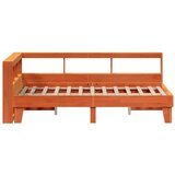  Krevet s regalom za knjige bez madraca 120 x 190 cm od borovine | shoptok.hr