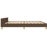  Okvir za krevet bez madraca tamnosmeđi 200x200 cm od tkanine | shoptok.hr