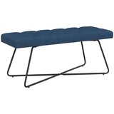  Klupa s gumbastim tkanjem Plava 110 x 40 x 46 cm Tkanina | shoptok.hr