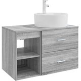 vidaXL Set namještaja za kupaonicu 2 kom. Siva Sonoma - Siva Sonoma | shoptok.hr