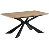 P & B Raztegljiva Miza Lulea, Barva Hrasta, Črna, 160-210x90 | Shoptok.si