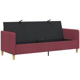 SOFA s pohranom Vinska crvena 192 x 78 x 87 cm Poliester | shoptok.hr