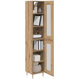  Highboard 2 pcs Umjetnički hrast Stakl | Eponuda.ba
