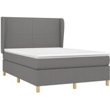  s oprugama i madracem tamnosivi 140x190 cm od tkanine | shoptok.hr