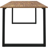  Vrtni stol s U-nogama 180 x 90 x 75 cm od masivnog drva bagrema | shoptok.hr