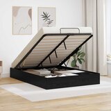  Otomanski krevet s pohranom Crni Hrast 193 x 135 x 25 cm | shoptok.hr