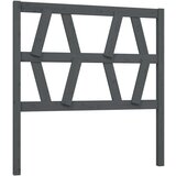  Uzglavlje za krevet sivo 81 x 4 x 100 cm od masivne borovine | shoptok.hr
