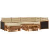  Set vanjskih sofa 7 kom. Prirodna i bež | shoptok.hr