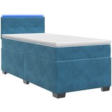  Krevet s box springom, madracem i LED-om Plava 90 x 200 cm | shoptok.hr