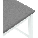  Barske stolice s jastucima 2 kom. Bijele, puno drvo, guma | Eponuda.com