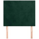  Uzglavlje tamnozeleno 90x5x118/128 cm baršunasto | shoptok.hr