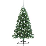 vidaXL Umjetna preddekorirana božićna jelka Zelena 120 cm PVC | Shoptok.si